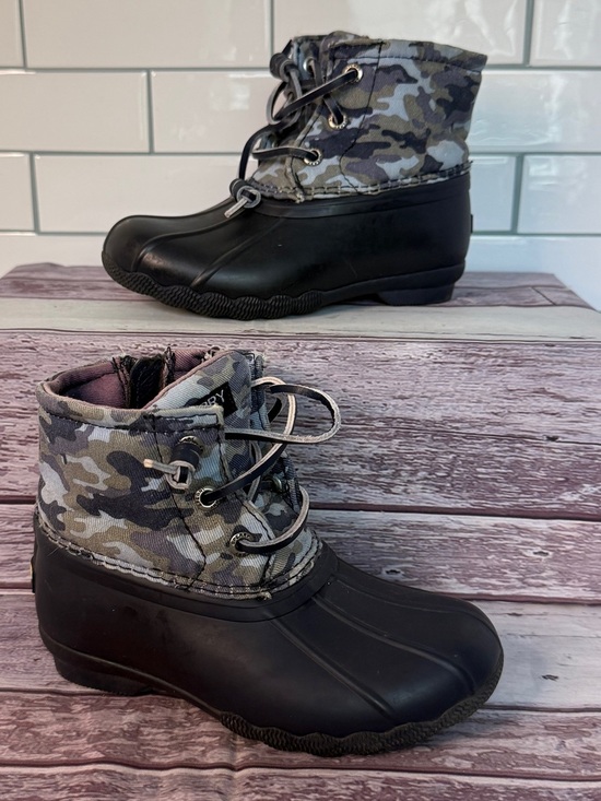 Sperry Other - Sperry Toddler Blue 💙Camouflage Boots Size 9